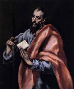 GRECO, El Apostle St Paul Spain oil painting artist
